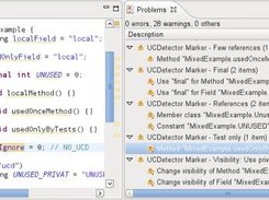 Problems found by UCDetector