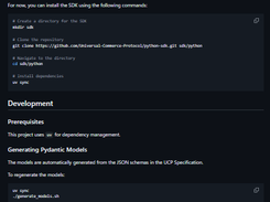 UCP Python SDK Screenshot 1