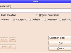 Search dialog