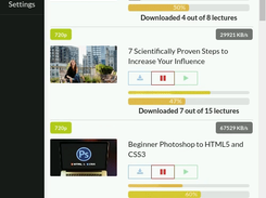 Downloading courses