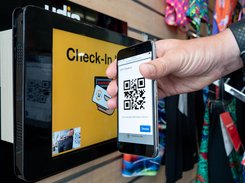 Customer self check-in kiosk