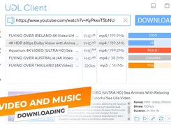 Simultaneous downloading of multiple video and audio files