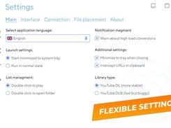 Flexible settings