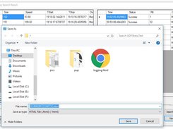 Save log search