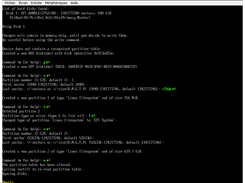 In fdisk.efi create a new GPT Linux partition