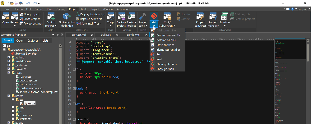 UEStudio Screenshot 1