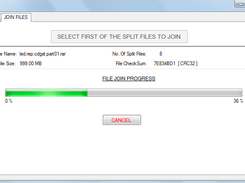 File Joining Screen