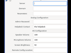 Configuration Screen