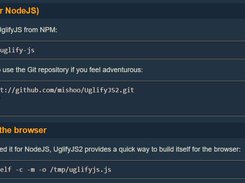 UglifyJS 3 Screenshot 1