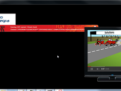 Complex animated user interface wth video player