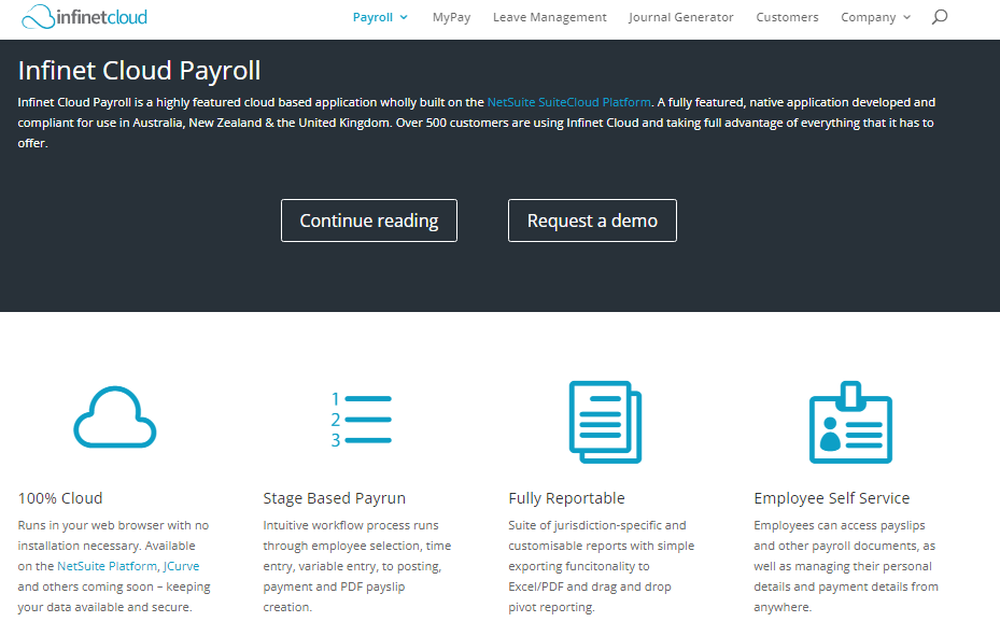 Infinet Cloud Payroll Screenshot 1