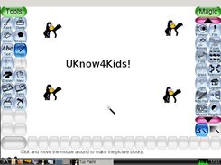 TuxPaint running on UKnow4Kids