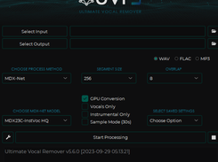 Ultimate Vocal Remover (UVR5) Screenshot 1