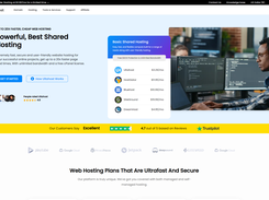 Main Ultahost Web hosting page