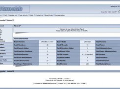 Admin Control Panel w/collapsable menu