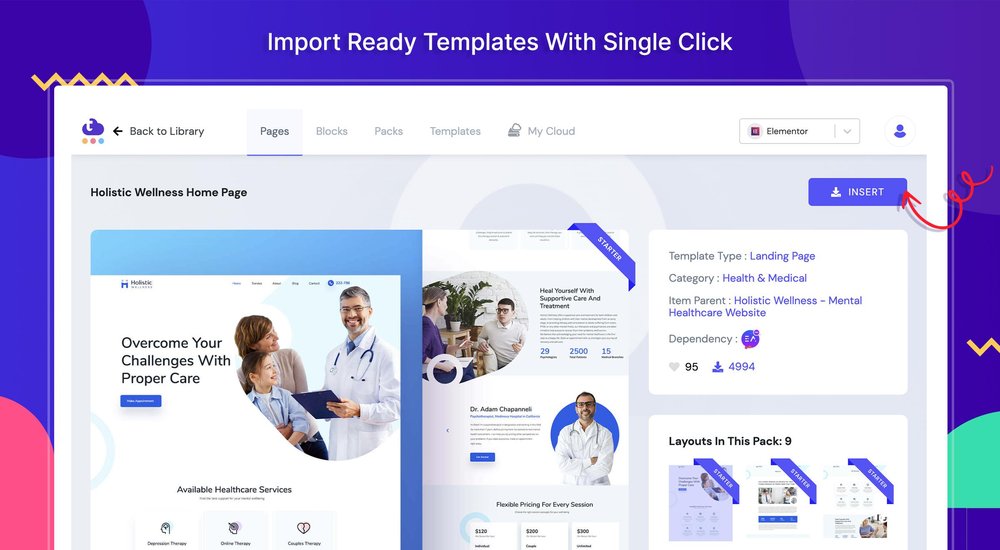 Import Ready Templates with single click