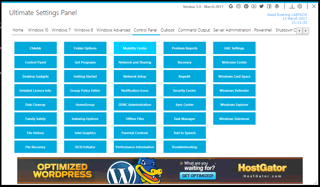 Ultimate Settings Panel Download Sourceforge Net