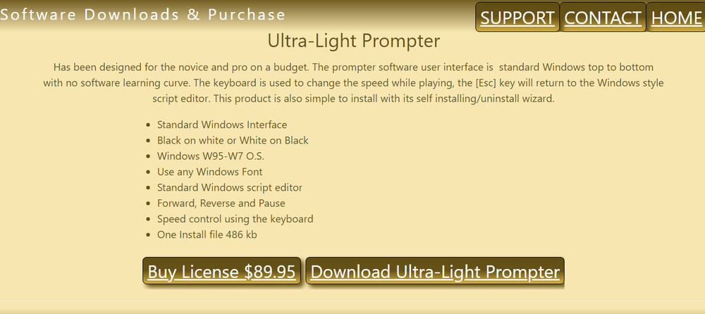 Ultra-Light Prompter Screenshot 1