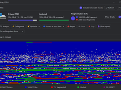 UltraDefrag 12 - dark color theme