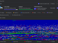 UltraDefrag 14 - dark color theme