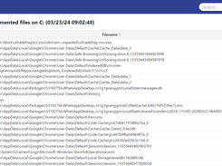 File fragmentation report - light color theme