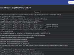 File fragmentation report - dark color theme
