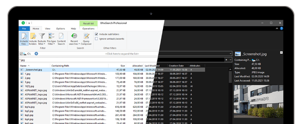 UltraSearch Screenshot 1