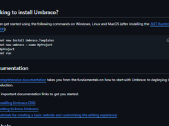 Umbraco CMS Screenshot 1