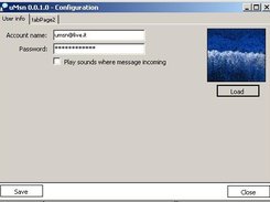 Configuration window