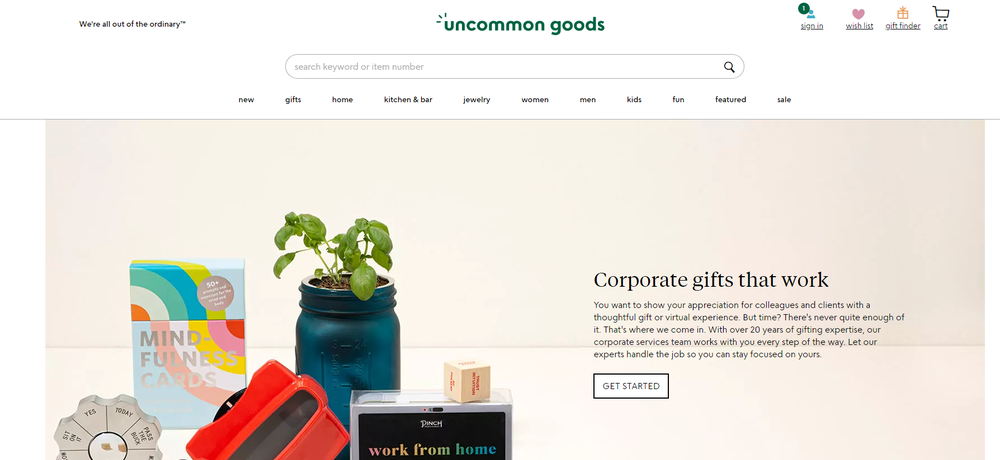 Uncommon Goods Screenshot 1