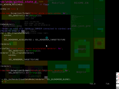 Vim in terminal of unDE