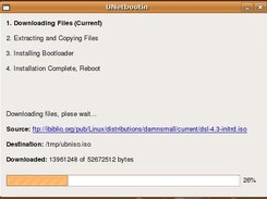 UNetbootin downloading files on Ubuntu Linux