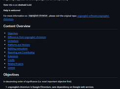 Ungoogled Chromium Android Screenshot 1