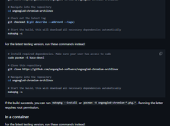 Ungoogled Chromium Arch Linux Screenshot 1