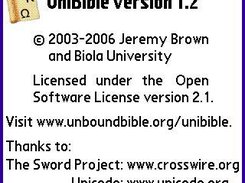 UniBible - About Screen