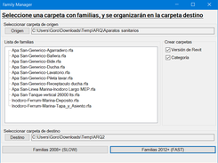 Pantalla principal de Family Manager