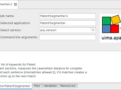 UIMA-HPC Patent Segmenter App