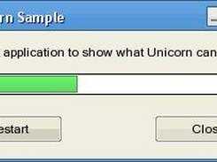 System windows, labels, buttons and progress bar under WinXP