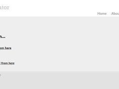 The Admin Home page
