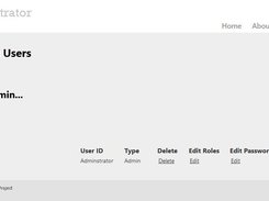 The "Manage Users" page