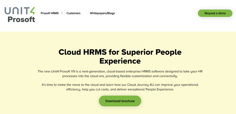 Unit4 Prosoft Screenshot 1