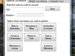 A Screenshot of Unit Converter 2.0.0