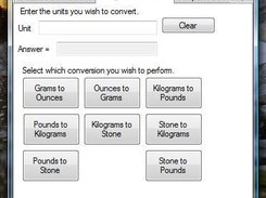 A Screenshot of Unit Converter 2.0.0