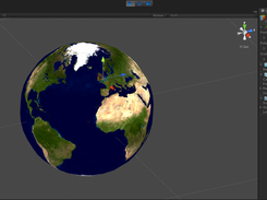 Development Screenshot: Showing a DIS entity location.