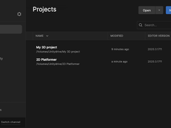 Unity Hub Screenshot 2
