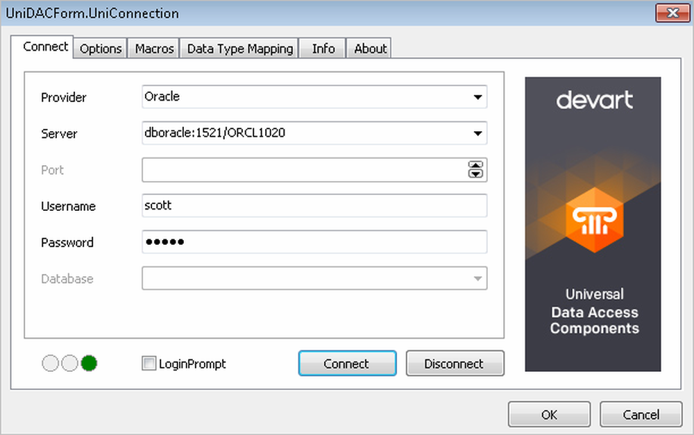 Universal Data Access Components Screenshot 1