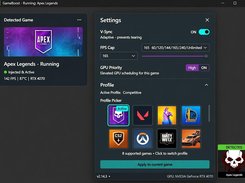 Tray Application - auto-detect running game and apply the unlocked FPS cap