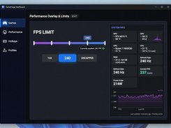 Main Interface - per-game FPS profiles for Valorant, CS2, Fortnite, GTA V and more