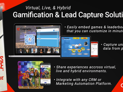 Choose from a library of easily customizable gamification experiences to drive increased traffic to individual booths, or entire events, all with with full lead capture workflow integration.