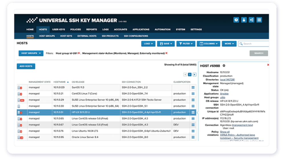 Universal SSH Key Manager Screenshot 1